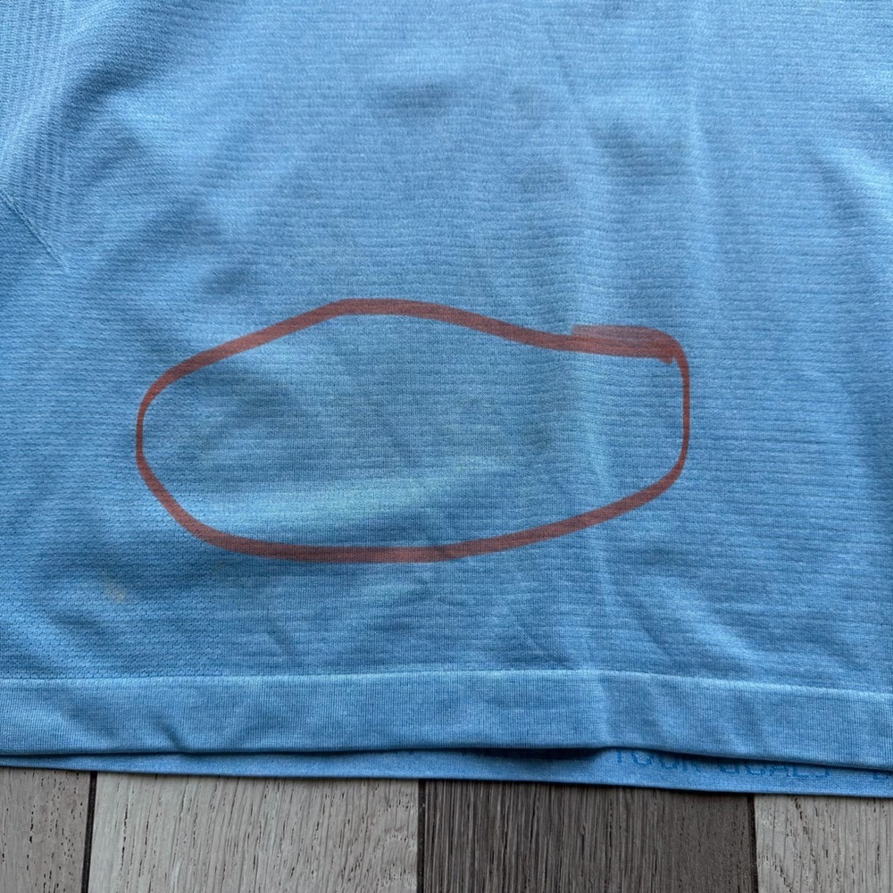 Lululemon Men's Light Blue V-Neck Performance Shirt size M - Picture 7 of 7